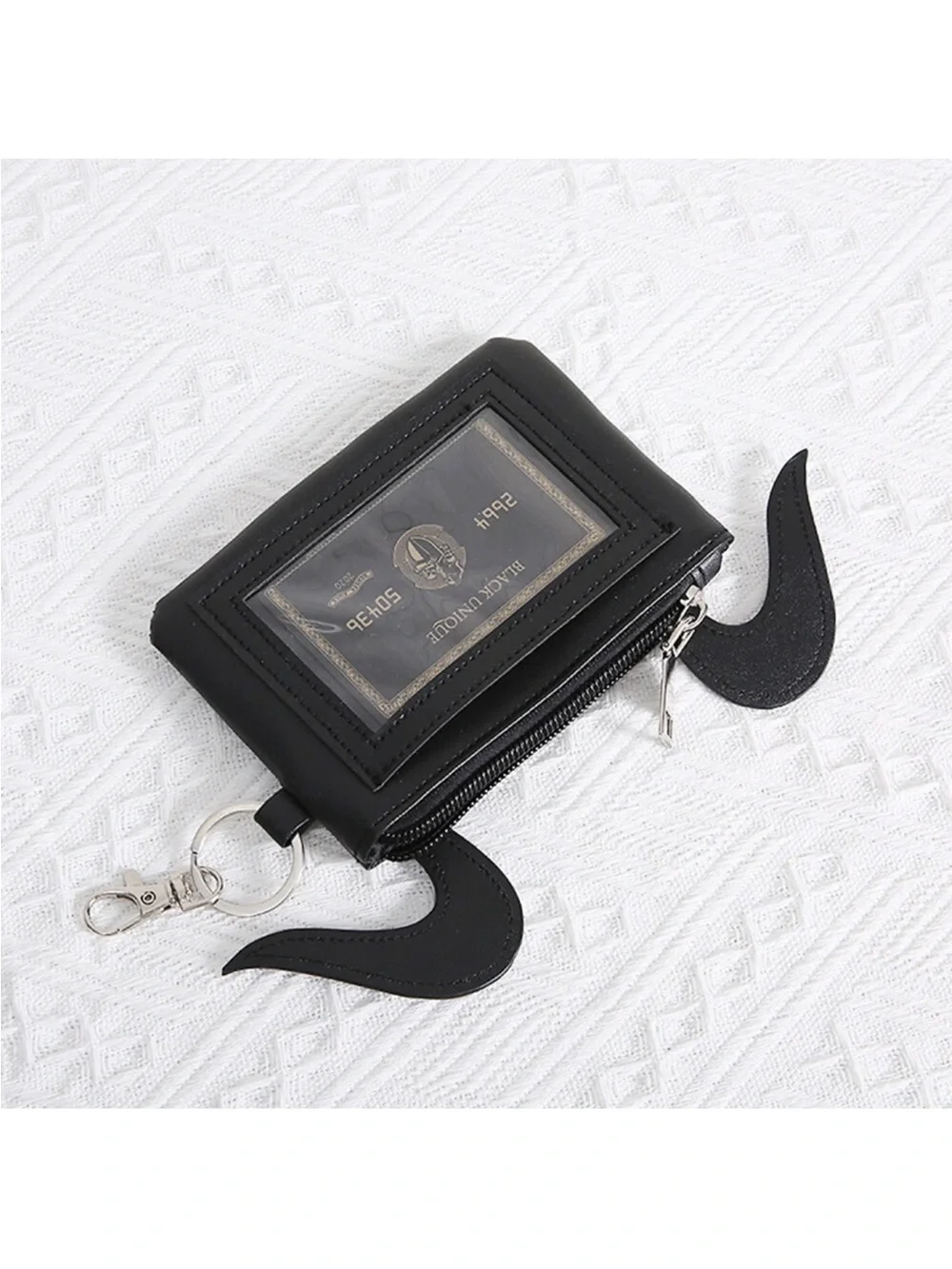 Night before Christmas Novelty Black Coin Purse Keychain with Zero’s